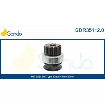 Pignon, démarreur SANDO OEM M002T88271