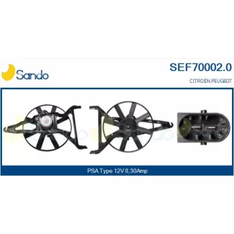 SANDO SEF70002.0 - Moteur électrique, ventilateur pour radiateurs