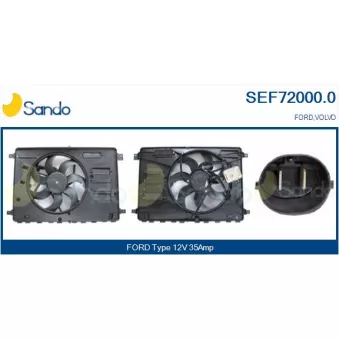 Moteur électrique, ventilateur pour radiateurs SANDO OEM 1715392