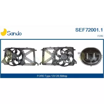 Moteur électrique, ventilateur pour radiateurs SANDO SEF72001.1