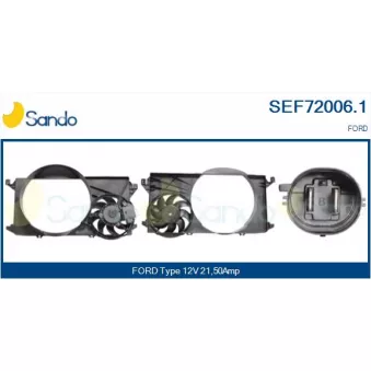 Moteur électrique, ventilateur pour radiateurs SANDO OEM 1494932