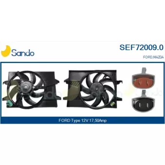 Moteur électrique, ventilateur pour radiateurs SANDO OEM 1337584