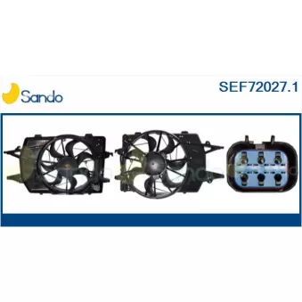 Moteur électrique, ventilateur pour radiateurs SANDO OEM 1355712