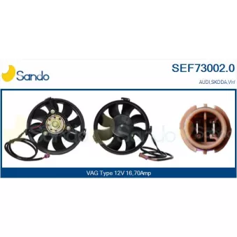 Moteur électrique, ventilateur pour radiateurs SANDO OEM 8D0959455B