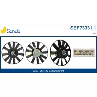 Ventilateur, refroidissement du moteur SANDO OEM 1H0959455K