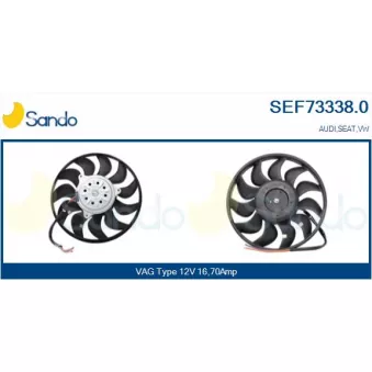 Ventilateur, refroidissement du moteur SANDO OEM 8E0959455N