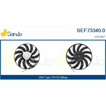 Ventilateur, refroidissement du moteur SANDO OEM 8E0959455L