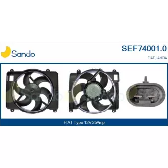 SANDO SEF74001.0 - Moteur électrique, ventilateur pour radiateurs