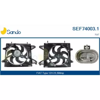 Moteur électrique, ventilateur pour radiateurs SANDO SEF74003.1