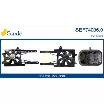 Moteur électrique, ventilateur pour radiateurs SANDO OEM 46465018