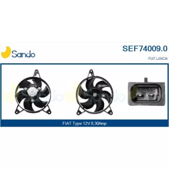 SANDO SEF74009.0 - Moteur électrique, ventilateur pour radiateurs