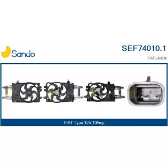 Moteur électrique, ventilateur pour radiateurs SANDO OEM 46745045