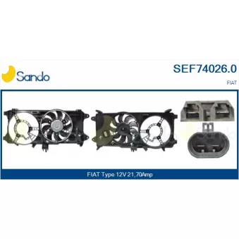 Moteur électrique, ventilateur pour radiateurs SANDO OEM 51718487