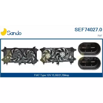 Moteur électrique, ventilateur pour radiateurs SANDO OEM 51755591