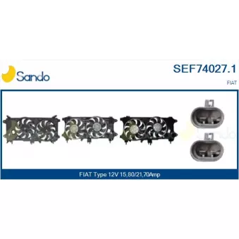 Moteur électrique, ventilateur pour radiateurs SANDO OEM 51755591