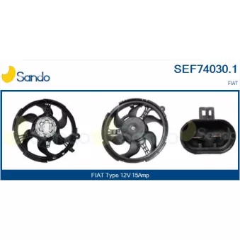Moteur électrique, ventilateur pour radiateurs SANDO SEF74030.1