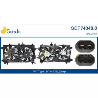 SANDO SEF74048.0 - Moteur électrique, ventilateur pour radiateurs