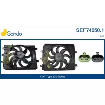 SANDO SEF74050.1 - Moteur électrique, ventilateur pour radiateurs