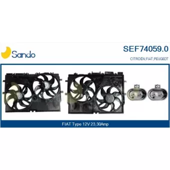 Moteur électrique, ventilateur pour radiateurs SANDO OEM 1358012080