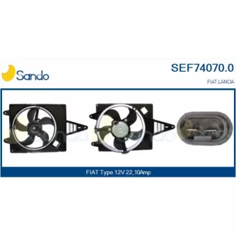 SANDO SEF74070.0 - Moteur électrique, ventilateur pour radiateurs