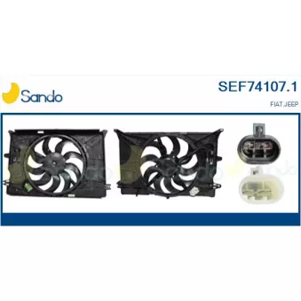 SANDO SEF74107.1 - Moteur électrique, ventilateur pour radiateurs