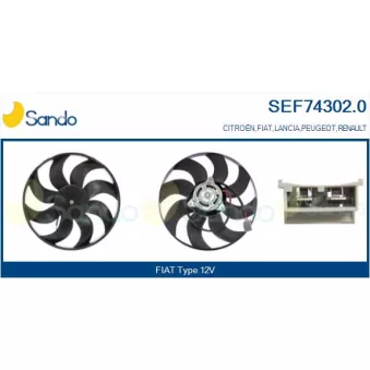 Ventilateur, refroidissement du moteur SANDO SEF74302.0