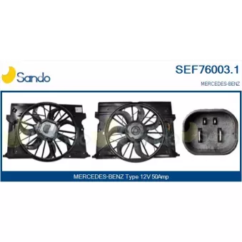 SANDO SEF76003.1 - Moteur électrique, ventilateur pour radiateurs