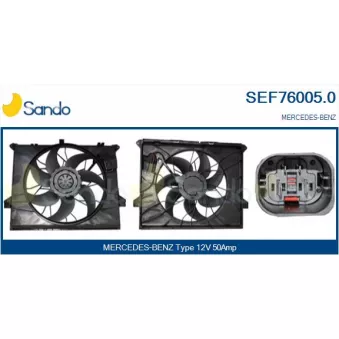 Moteur électrique, ventilateur pour radiateurs SANDO OEM A1645000493