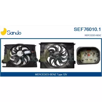 SANDO SEF76010.1 - Moteur électrique, ventilateur pour radiateurs