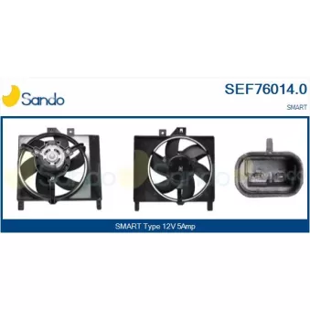 SANDO SEF76014.0 - Moteur électrique, ventilateur pour radiateurs