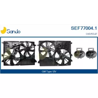 Moteur électrique, ventilateur pour radiateurs SANDO SEF77004.1