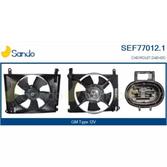 Moteur électrique, ventilateur pour radiateurs SANDO SEF77012.1