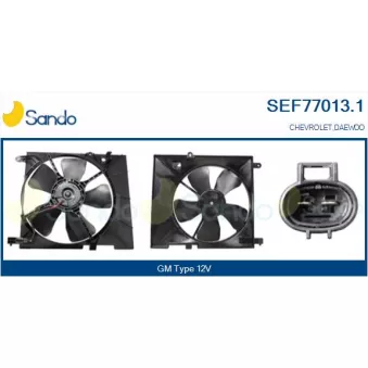 Moteur électrique, ventilateur pour radiateurs SANDO SEF77013.1
