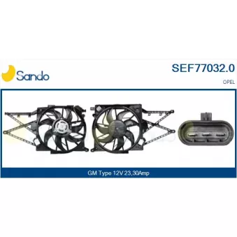 Moteur électrique, ventilateur pour radiateurs SANDO OEM 1341346