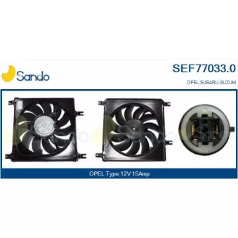 Moteur électrique, ventilateur pour radiateurs SANDO SEF77033.0