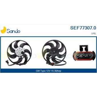 Ventilateur, refroidissement du moteur SANDO SEF77307.0