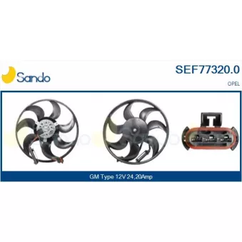 Ventilateur, refroidissement du moteur SANDO OEM 1341264