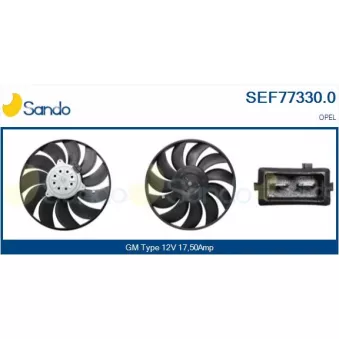 Ventilateur, refroidissement du moteur SANDO SEF77330.0