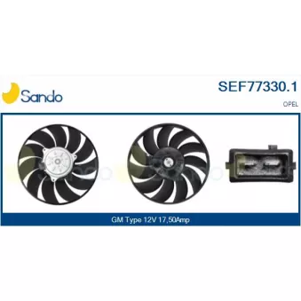 Ventilateur, refroidissement du moteur SANDO SEF77330.1