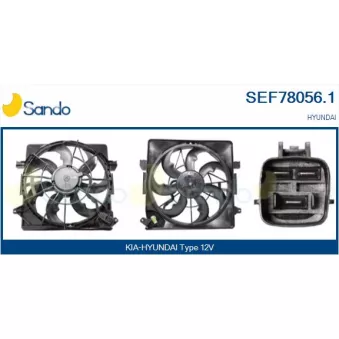 SANDO SEF78056.1 - Moteur électrique, ventilateur pour radiateurs