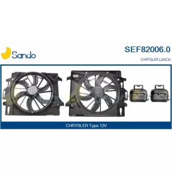 SANDO SEF82006.0 - Moteur électrique, ventilateur pour radiateurs