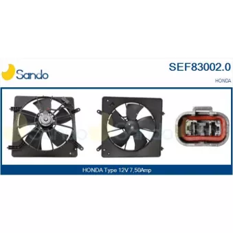 Moteur électrique, ventilateur pour radiateurs SANDO SEF83002.0