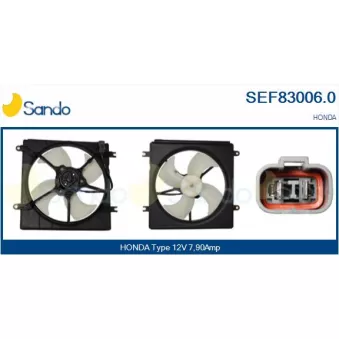 Moteur électrique, ventilateur pour radiateurs SANDO SEF83006.0