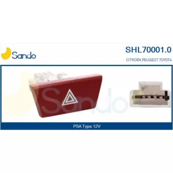 Interrupteur de signal de détresse SANDO OEM 00006554KW