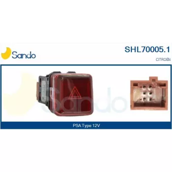 SANDO SHL70005.1 - Interrupteur de signal de détresse