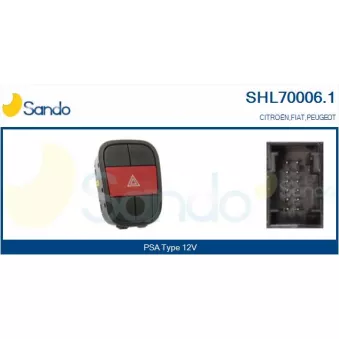 Interrupteur de signal de détresse SANDO SHL70006.1