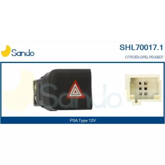 Interrupteur de signal de détresse SANDO SHL70017.1