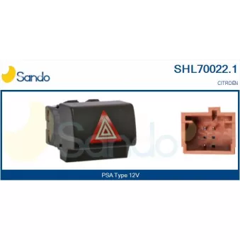 Interrupteur de signal de détresse SANDO SHL70022.1