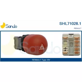 Interrupteur de signal de détresse SANDO SHL71028.1