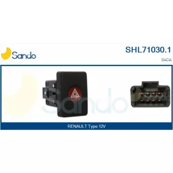 Interrupteur de signal de détresse SANDO SHL71030.1